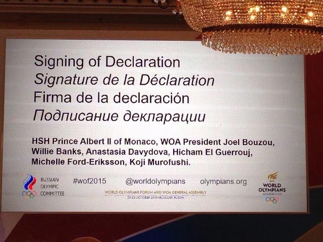 WOA & IOC Sining Declaration