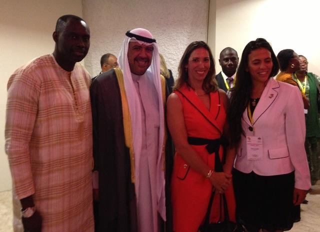 Olimpicos com Presidente dos Comites Africanos