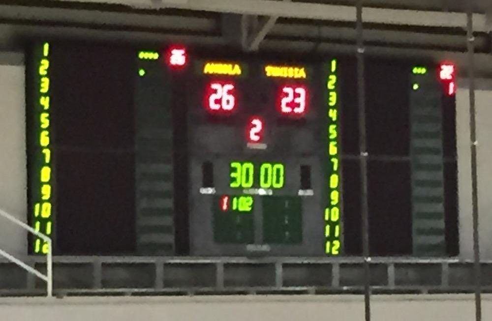 Resultado 26 Angola - 23 Tunisia