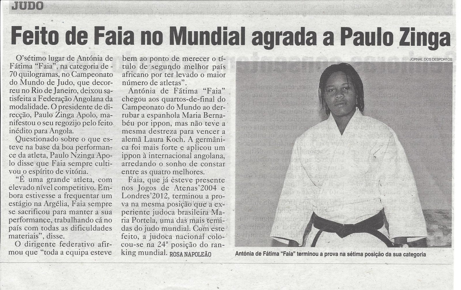 Antónia de Fátima – Judo