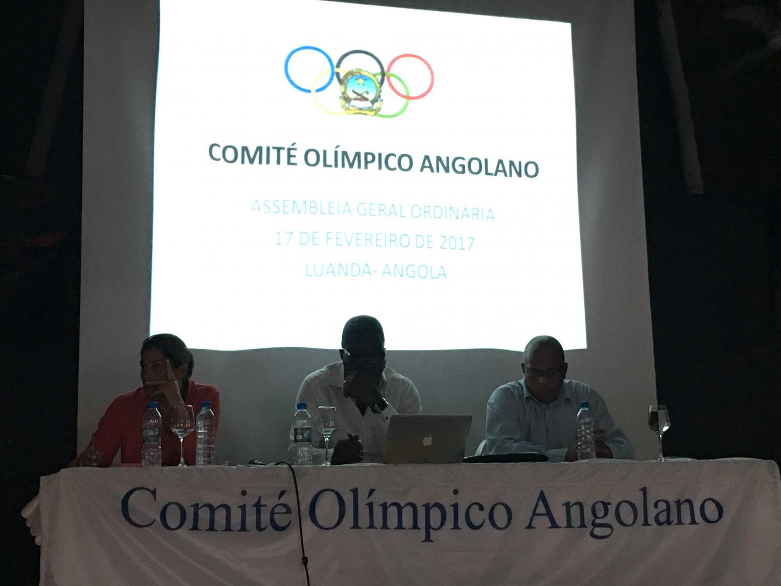 Atletas Olímpicos na Assembleia Geral do Comité Olímpico Angolano