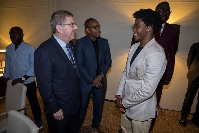 IOC Presidente e Olimpica Judoca Antonia Moreira