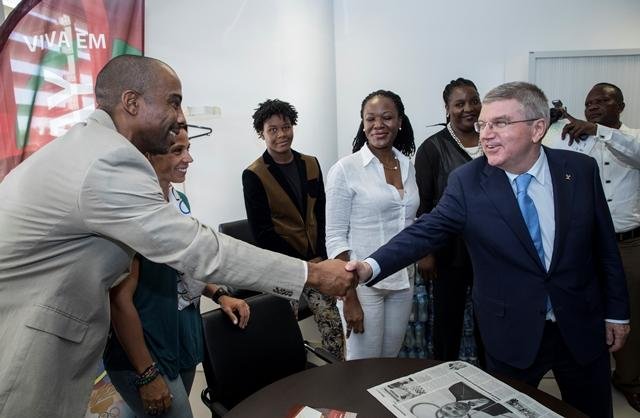 Olimpicos a serem Apresentados ao Presidente thomas Bach