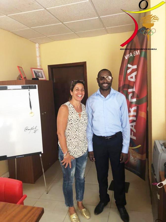 A associação dos atletas olímpcos de Angola teve a visita do atleta José Armando Sayovo