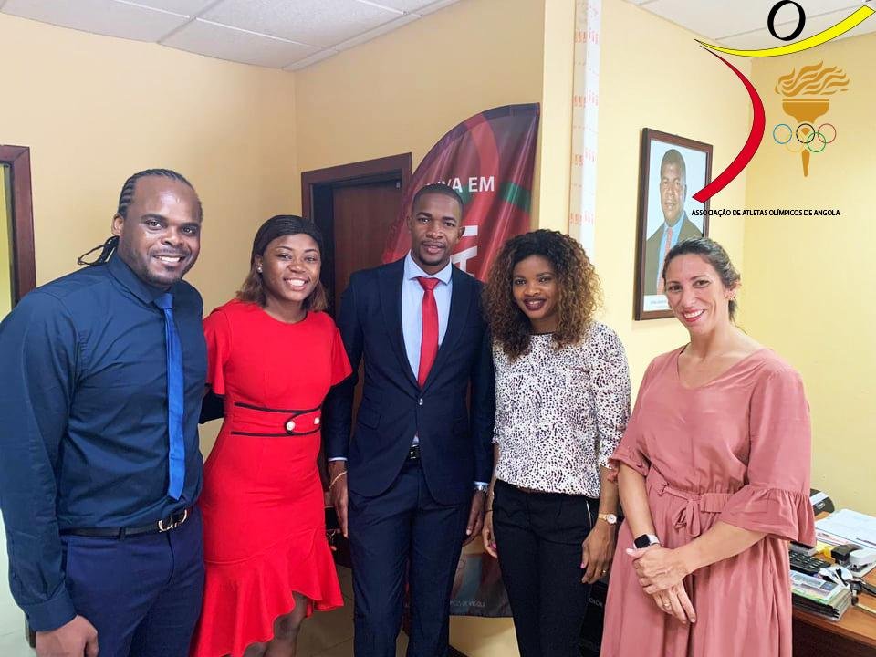A Associação dos Atletas olímpicos de Angola recebeu a visita de quatro estrelas Atletas