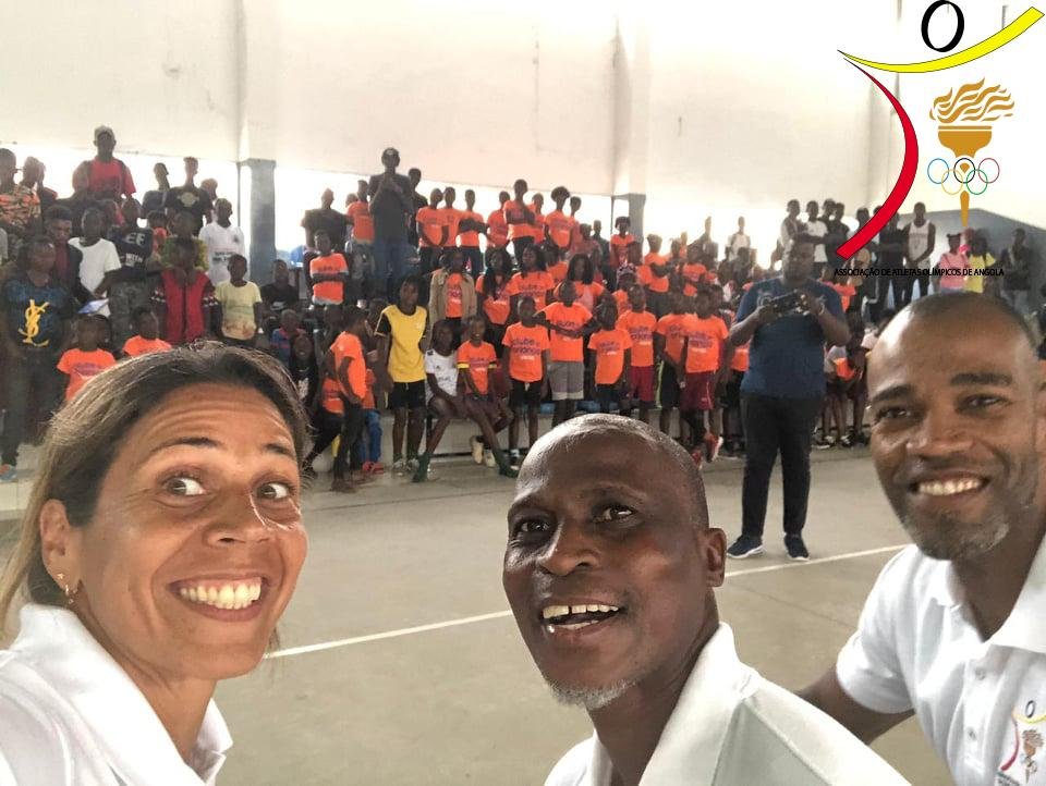 A Associação dos Atletas Olímpicos  Fez-se presente na Província do Moxico para  atividade palestral da parceira Unitel