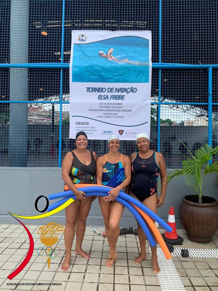 As atletas  Olímpicas Elsa Freire e Nádia Cruz partecipam neste fim de semana no quarto torneio de Natação Elsa Freire