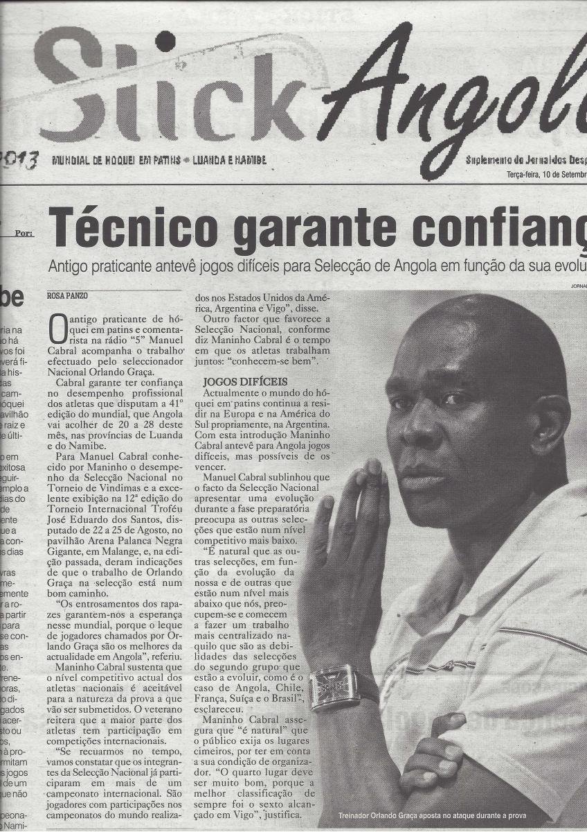 2013_09_10 - Sel Hoq Mundial Angola Tecnico Orlando Graca @ JD 10 Set 2013