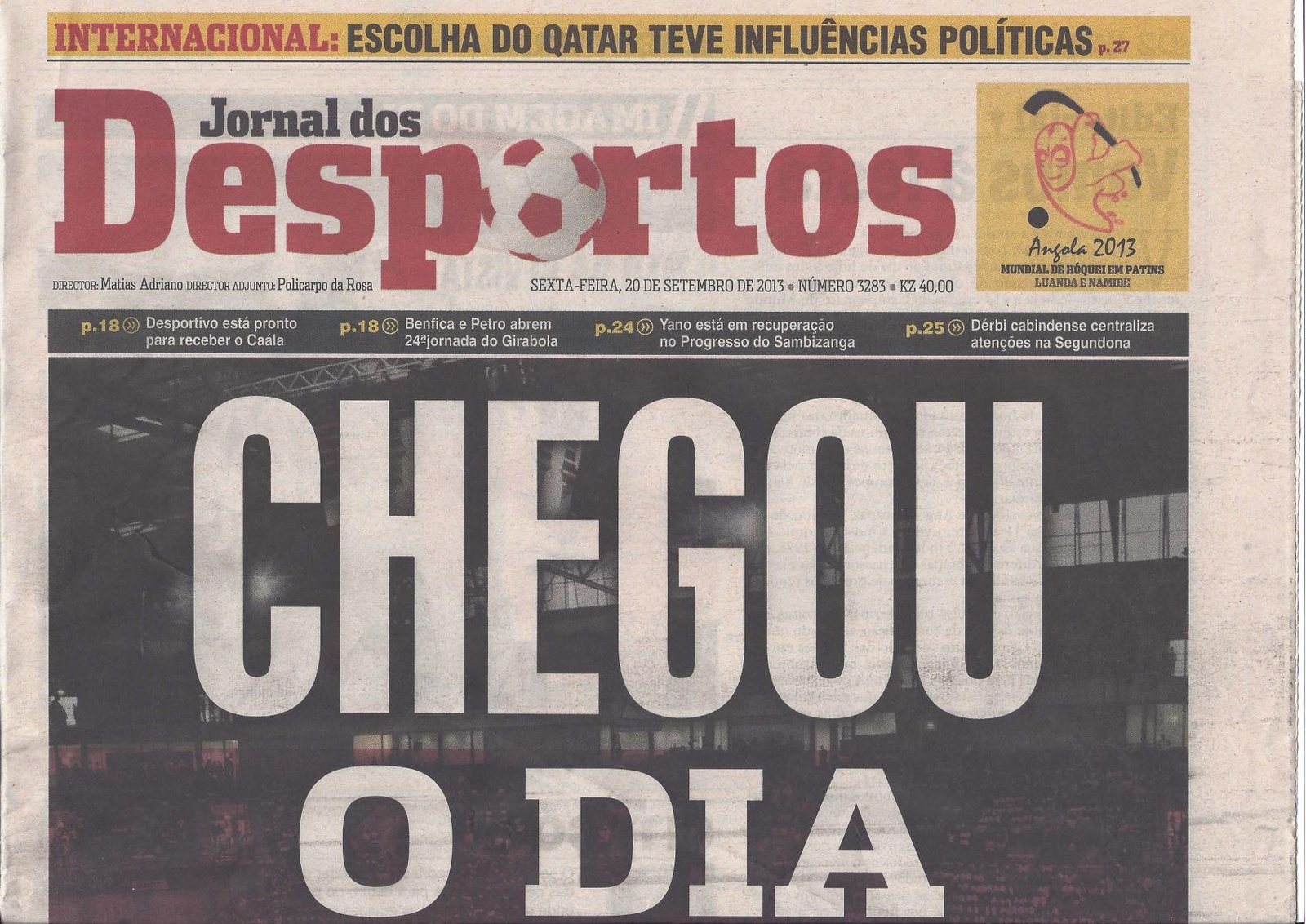 Mundial de Hoquei em Angola Abertura